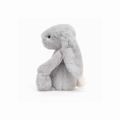 Jellycat Bashful Silver Bunny Medium USA | 69548VOZA